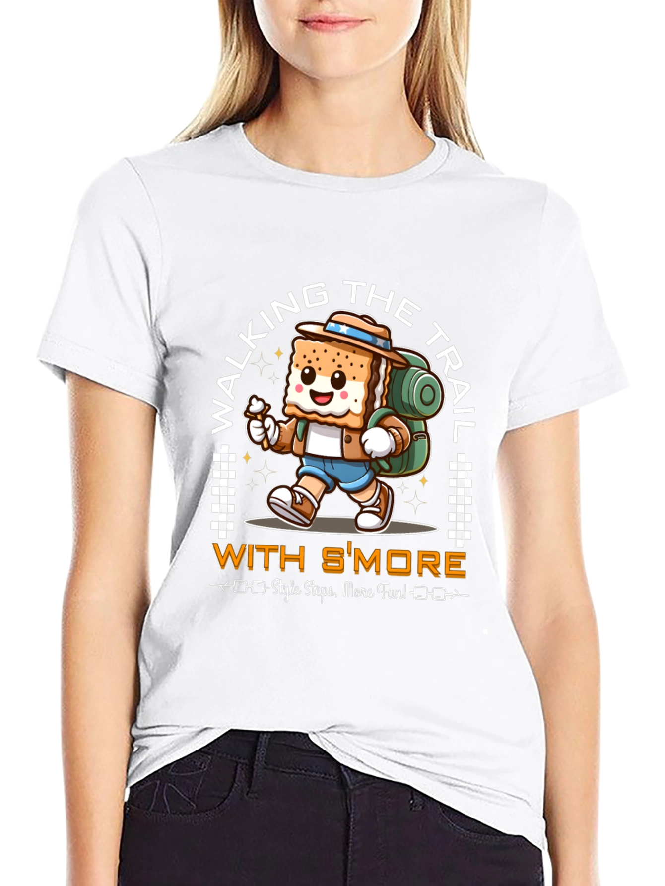 Smore Hiking Graphic Tee - Walking the Trail
