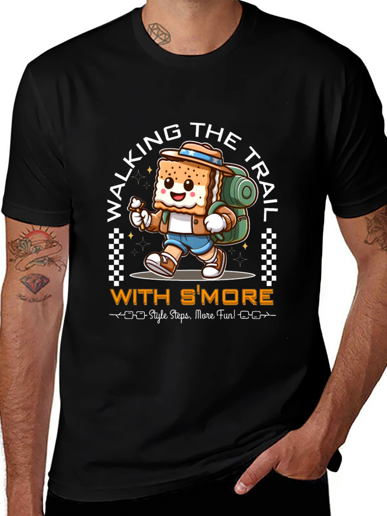 Smore Hiking Graphic Tee - Walking the Trail