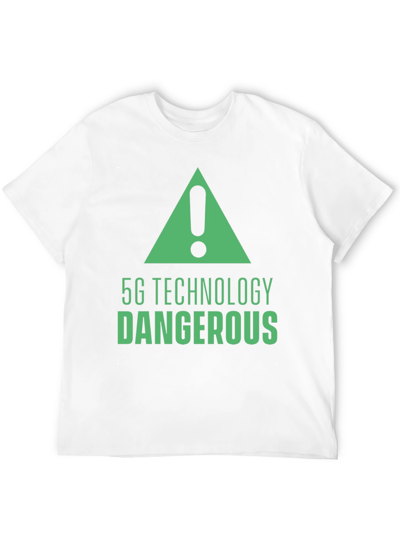 5G Technology Dangerous Graphic Tee - Black T-Shirt