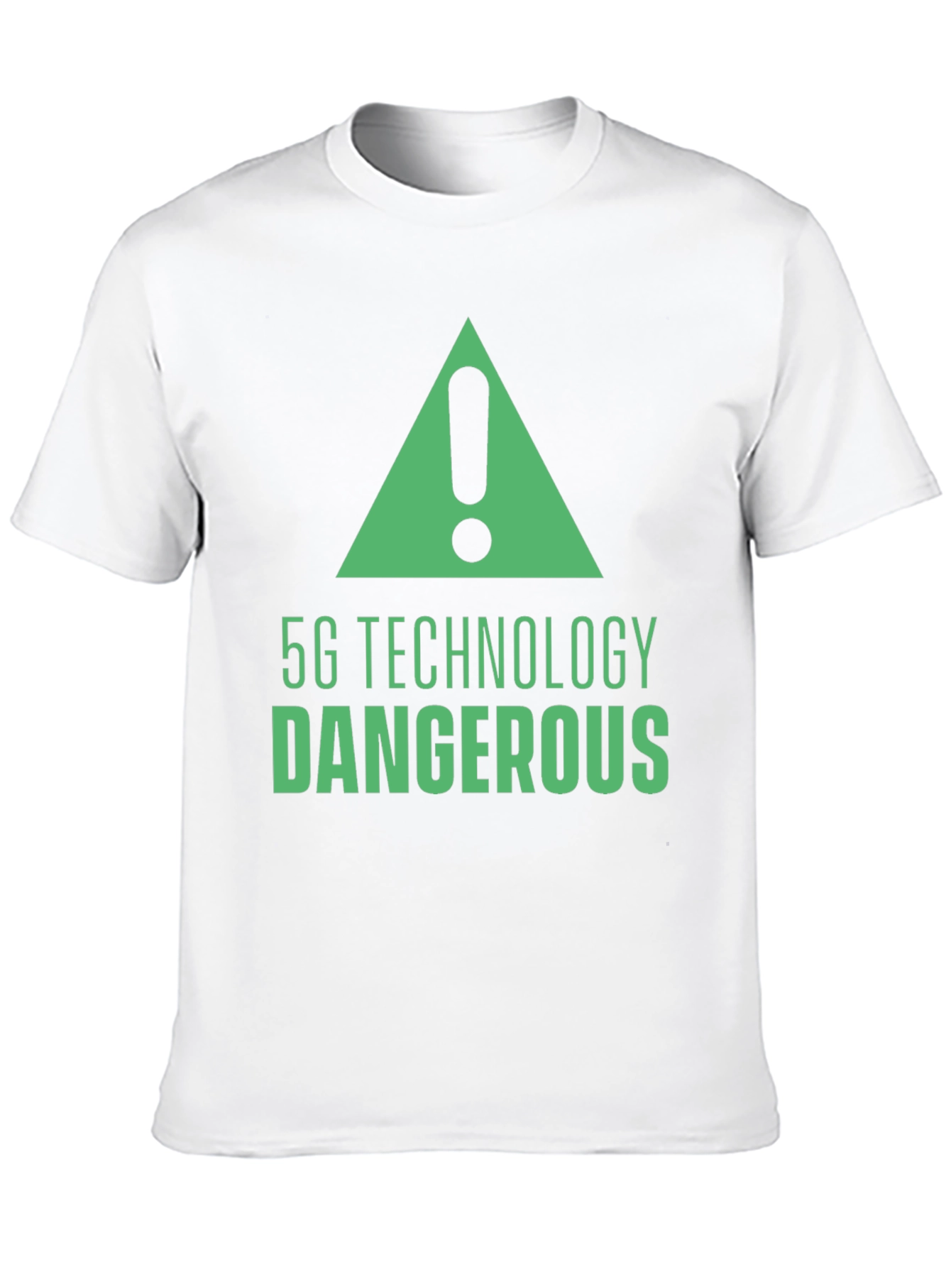 5G Technology Dangerous Graphic Tee - Black T-Shirt