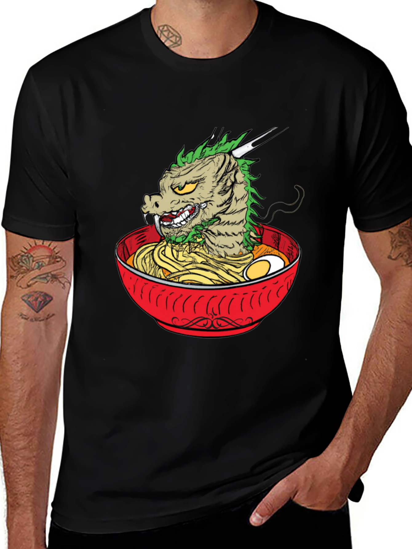 Dragon Ramen T-Shirt - Unique Graphic Tee