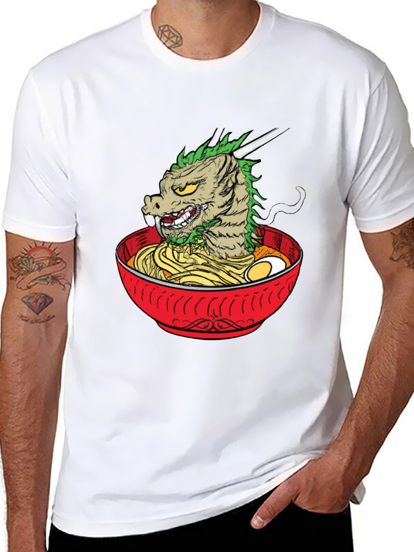 Dragon Ramen T-Shirt - Unique Graphic Tee