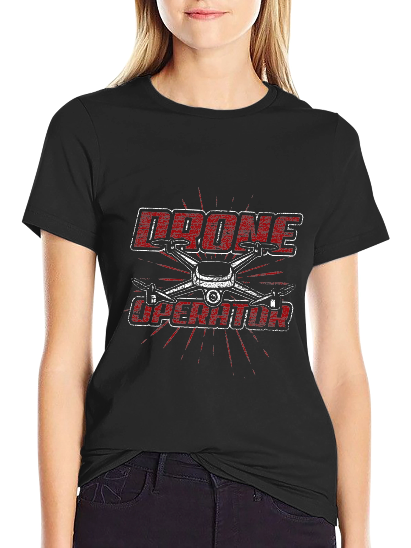 Drone Operator Graphic Tee - Black