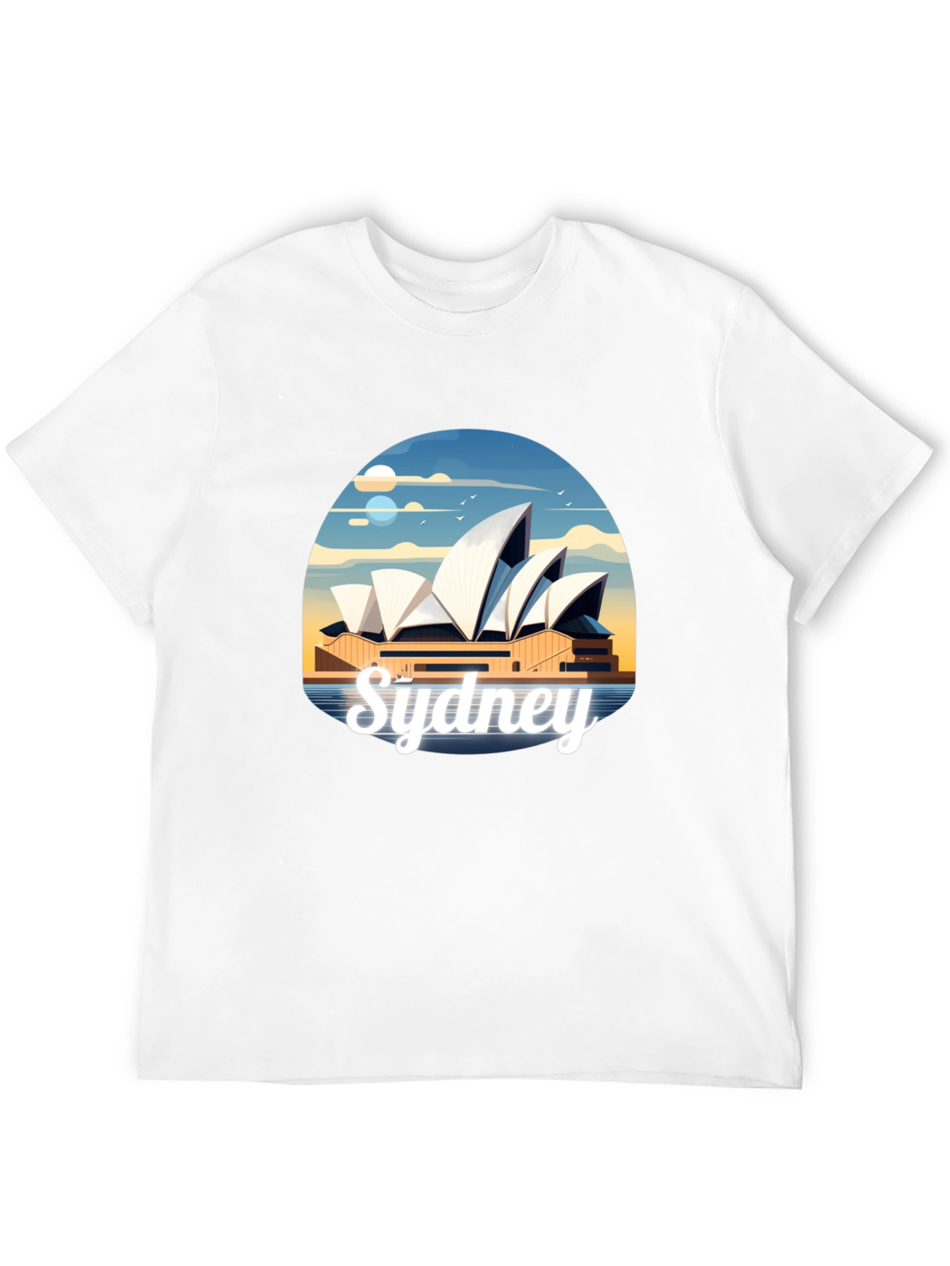 Sydney Opera House Graphic Tee - Black Cotton T-Shirt