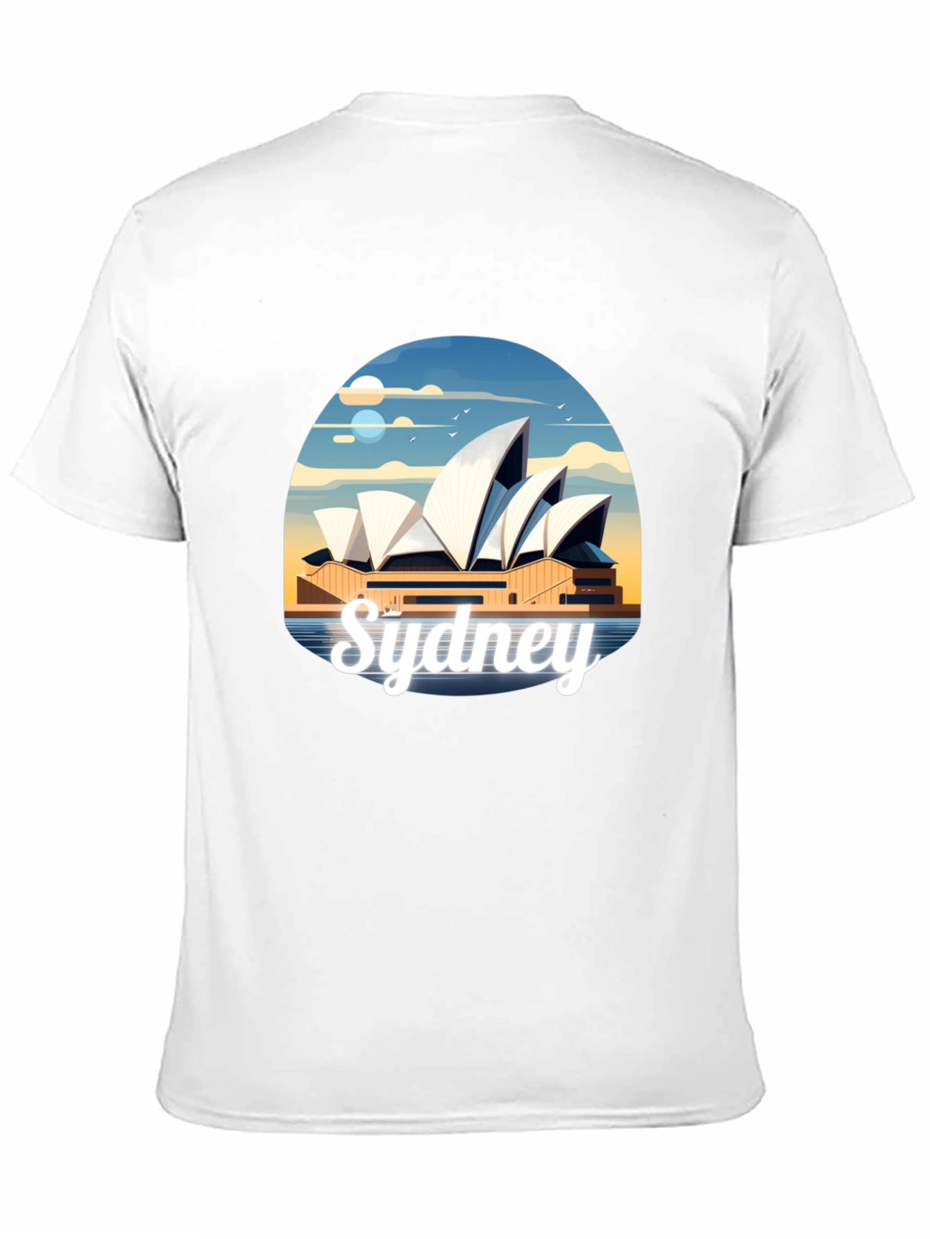 Sydney Opera House Graphic Tee - Black Cotton T-Shirt