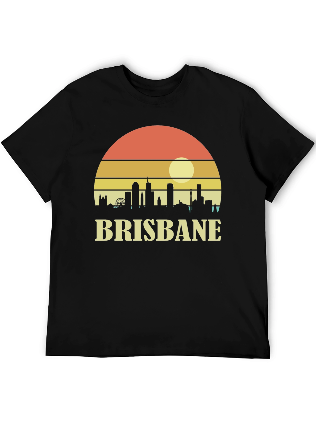 Brisbane Skyline Sunset Graphic Tee