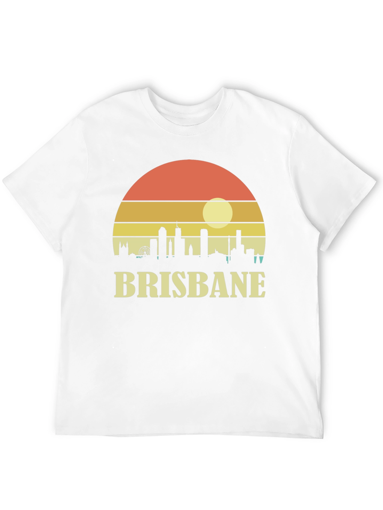 Brisbane Skyline Sunset Graphic Tee
