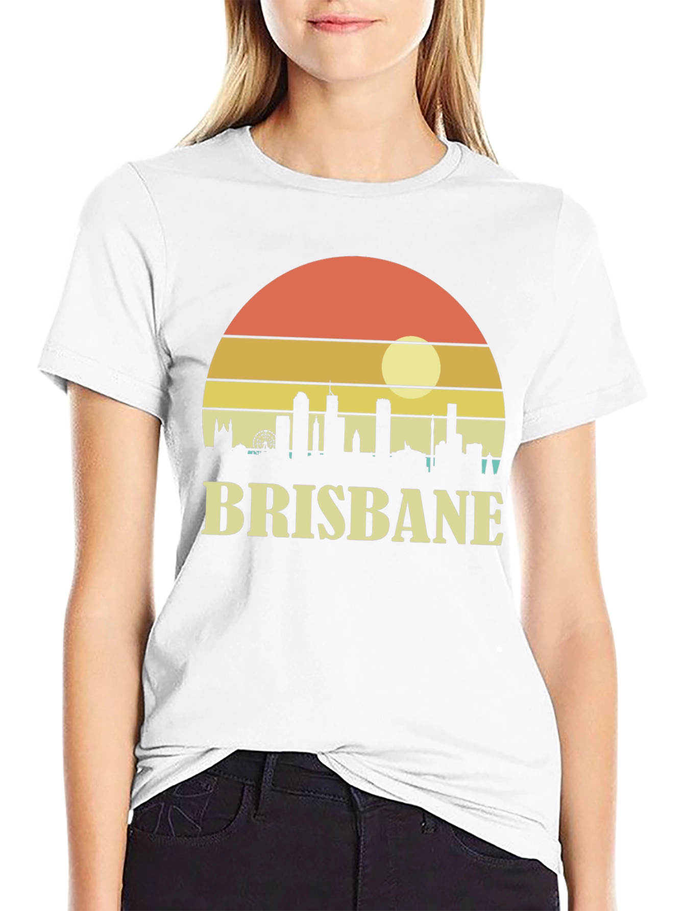 Brisbane Skyline Sunset Graphic Tee