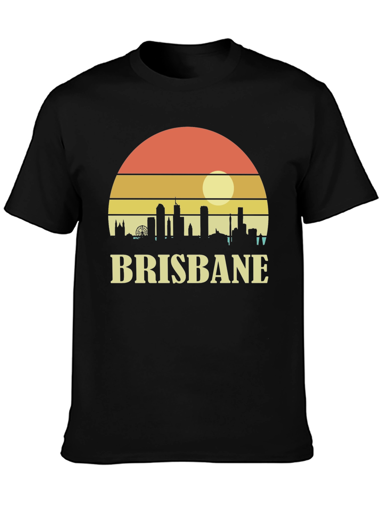 Brisbane Skyline Sunset Graphic Tee