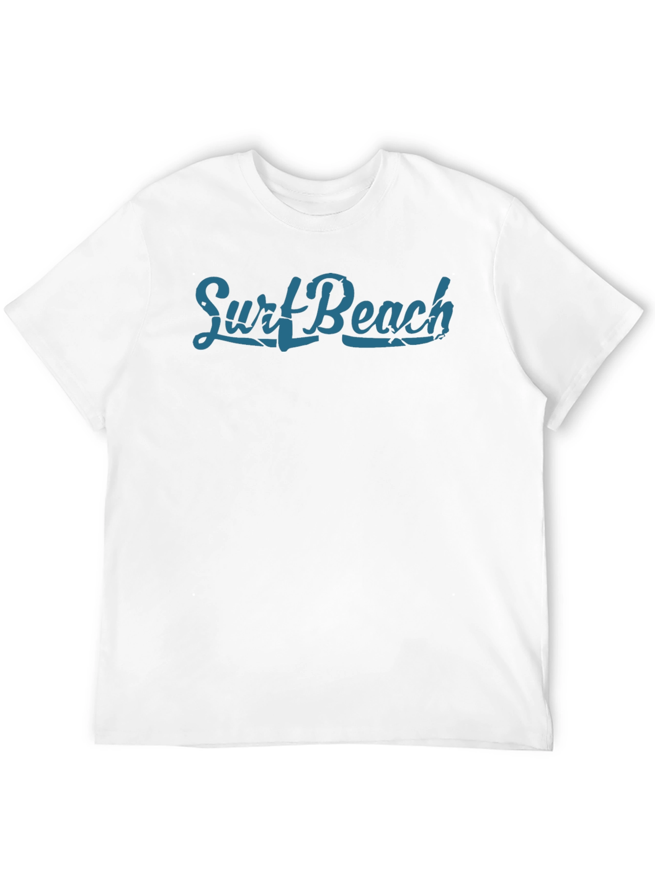 Surf Beach Graphic Tee - Premium Black Cotton T-Shirt