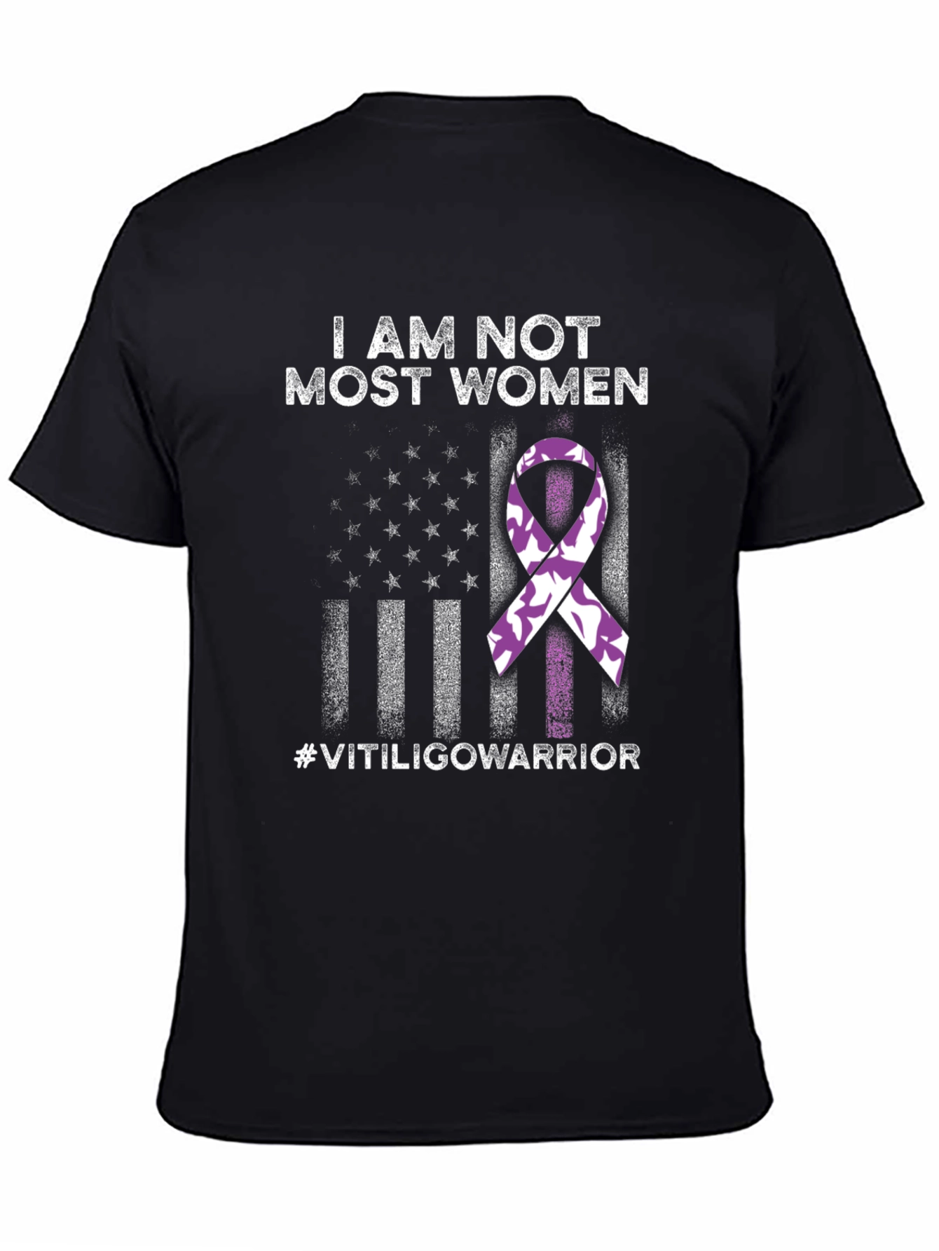 Vitiligo Warrior T-Shirt - Awareness Ribbon Design