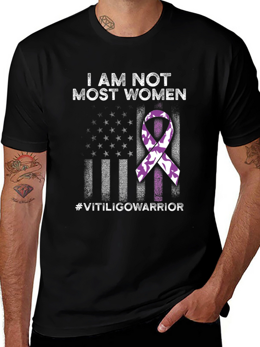 Vitiligo Warrior T-Shirt - Awareness Ribbon Design