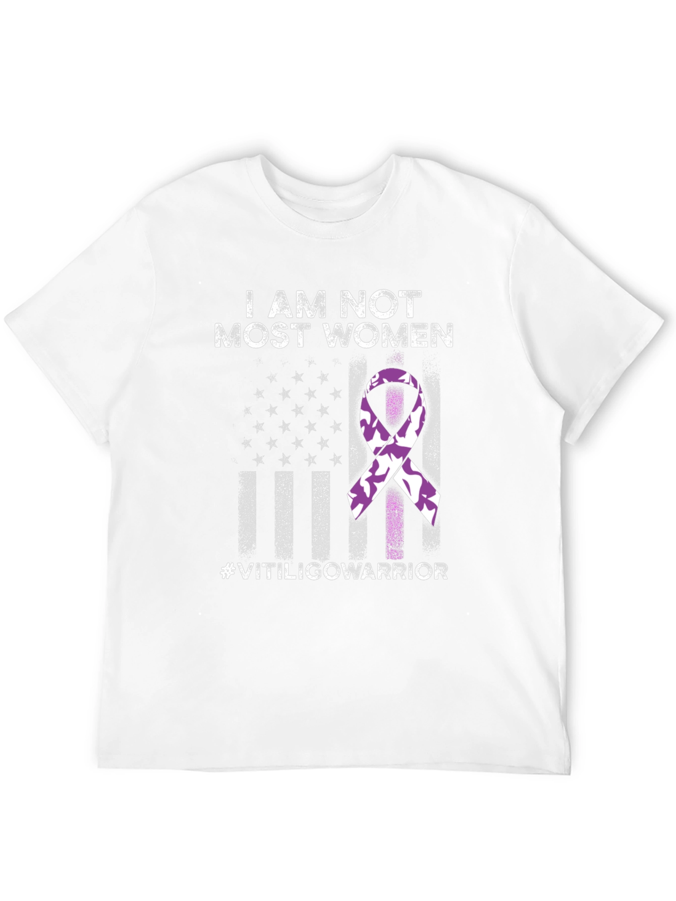 Vitiligo Warrior T-Shirt - Awareness Ribbon Design