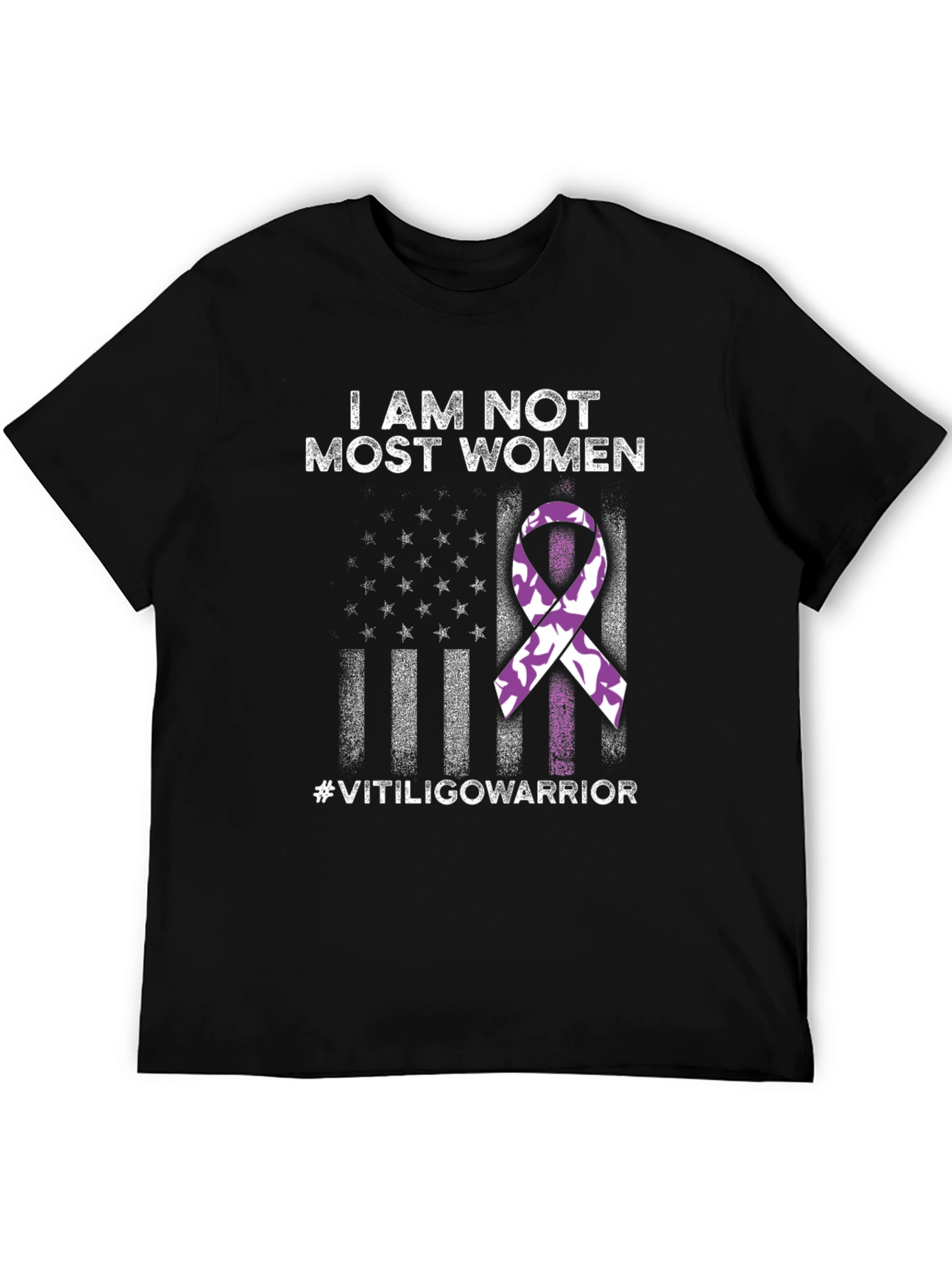 Vitiligo Warrior T-Shirt - Awareness Ribbon Design