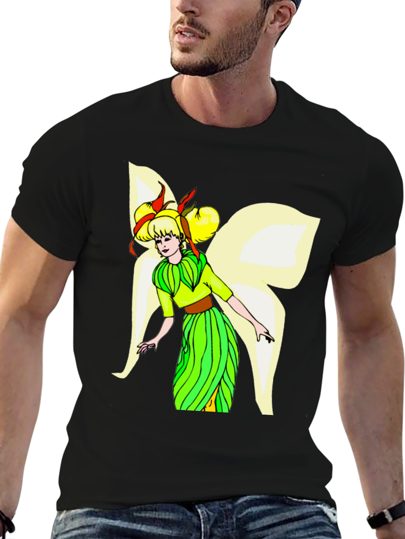 Fairy Graphic Black T-Shirt