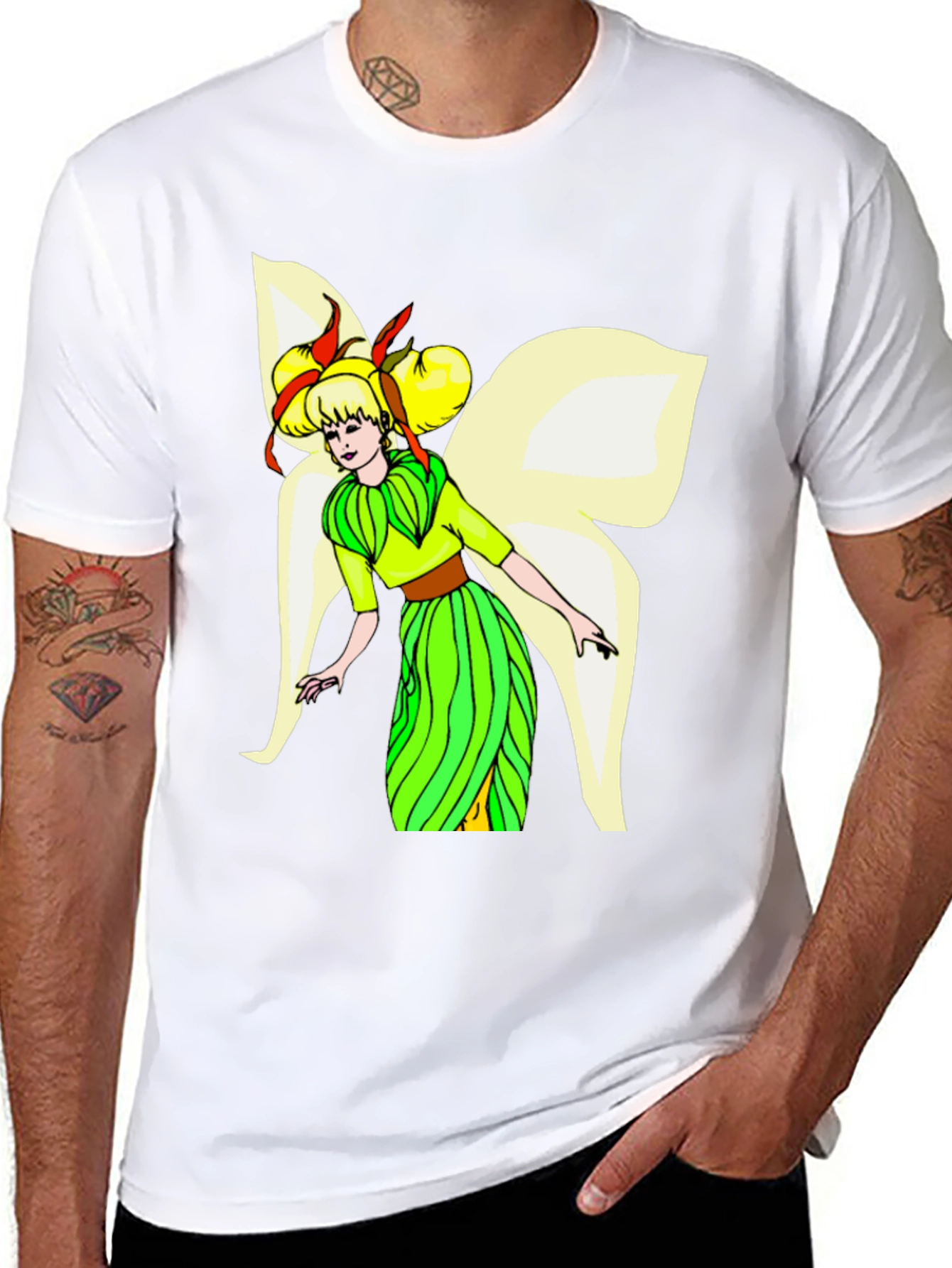 Fairy Graphic Black T-Shirt