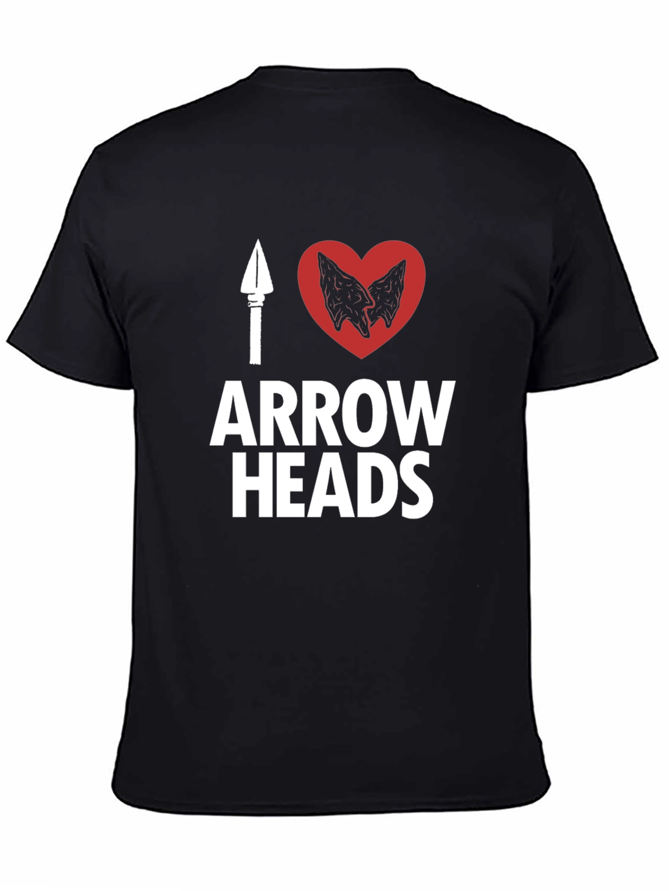 I Heart Arrowheads T-Shirt - Black Casual Wear