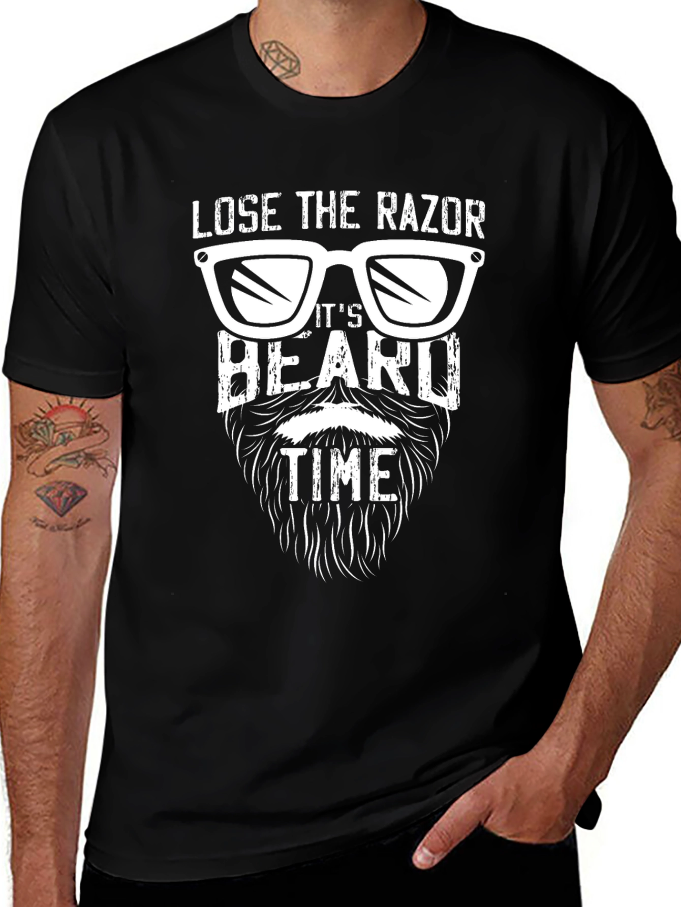 Lose The Razor Funny Beard T-Shirt
