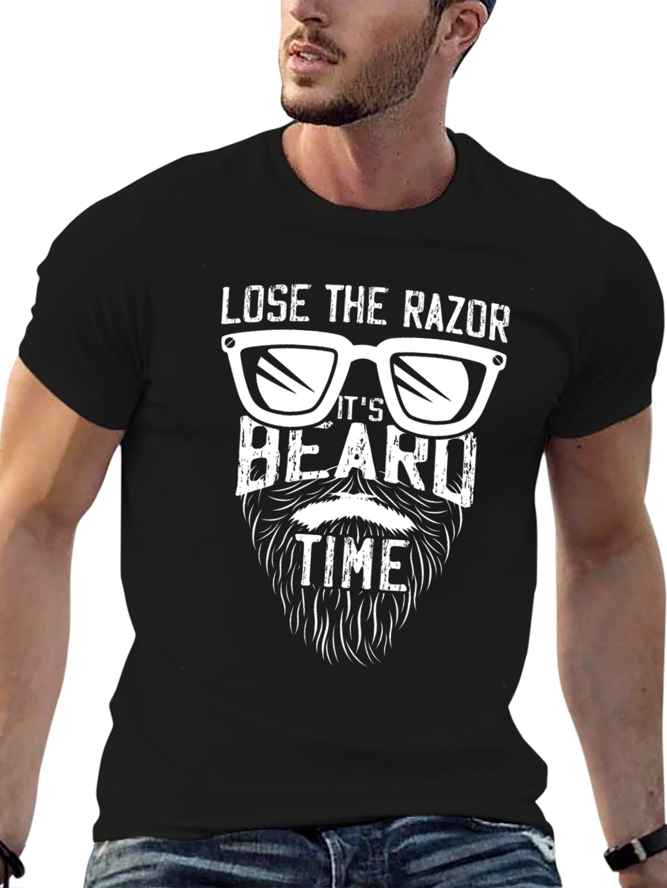 Lose The Razor Funny Beard T-Shirt