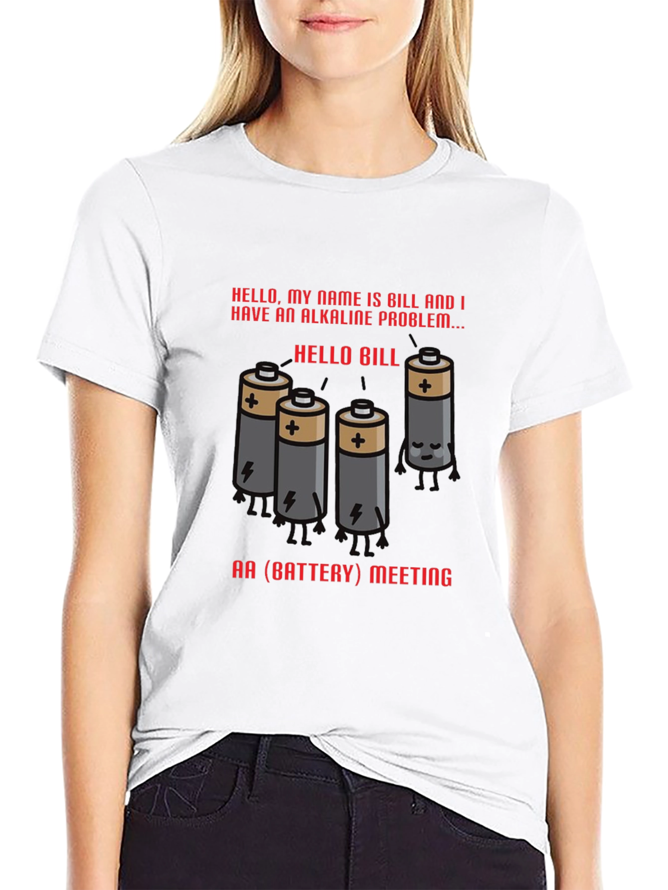 Alkaline Problem Battery T-Shirt