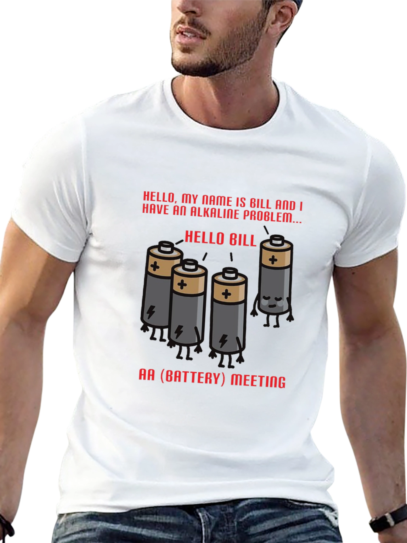 Alkaline Problem Battery T-Shirt