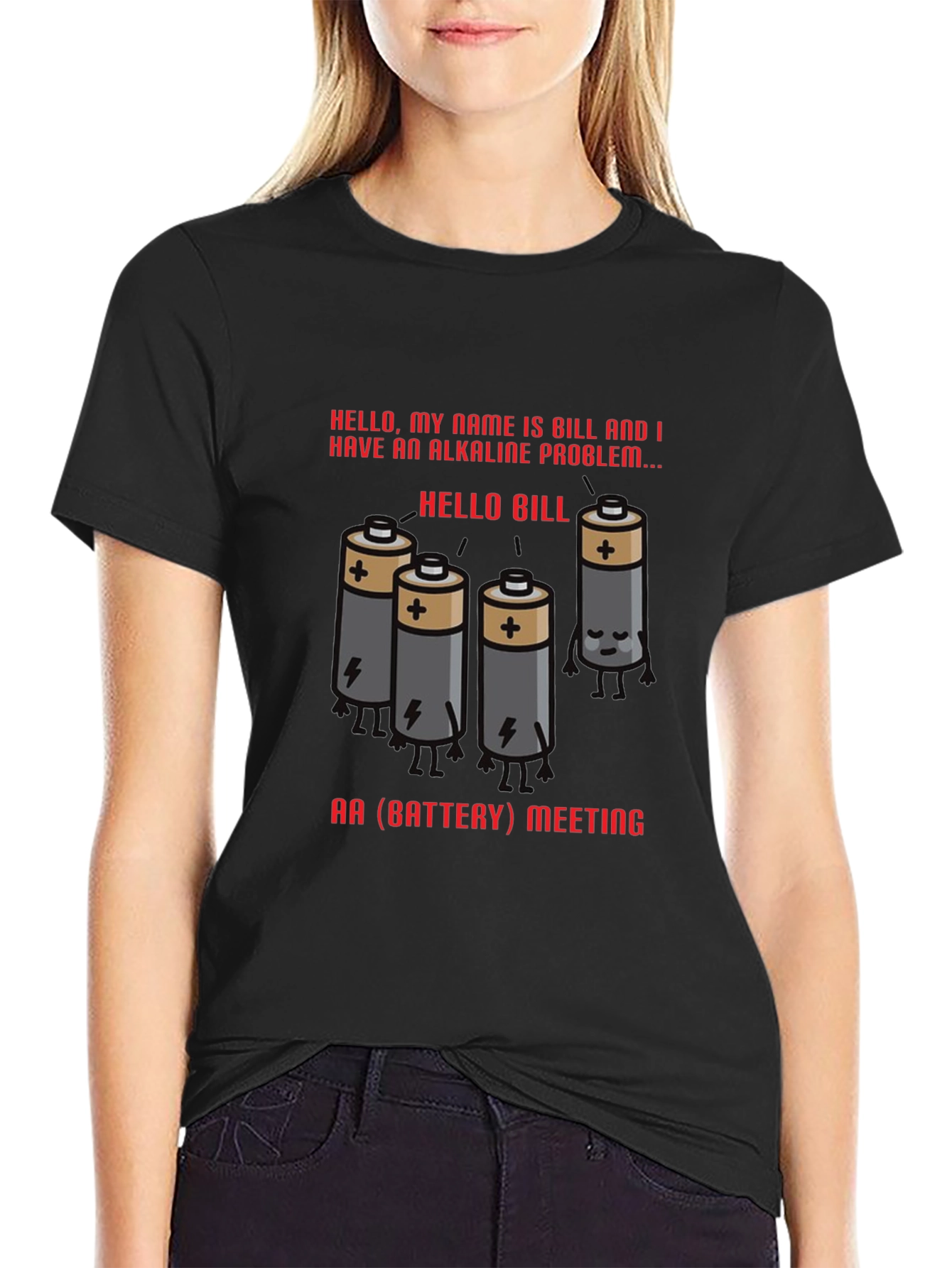Alkaline Problem Battery T-Shirt