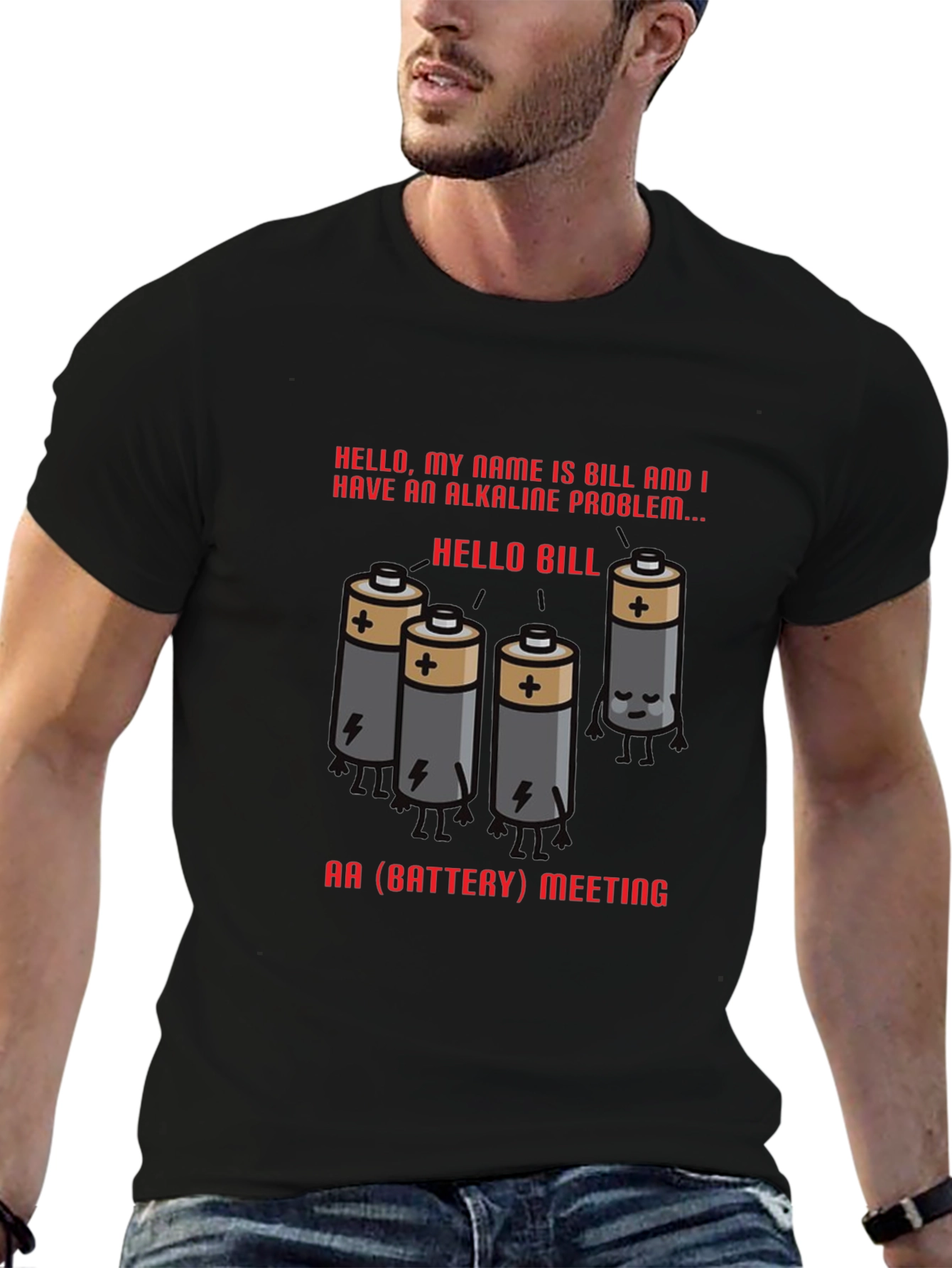 Alkaline Problem Battery T-Shirt