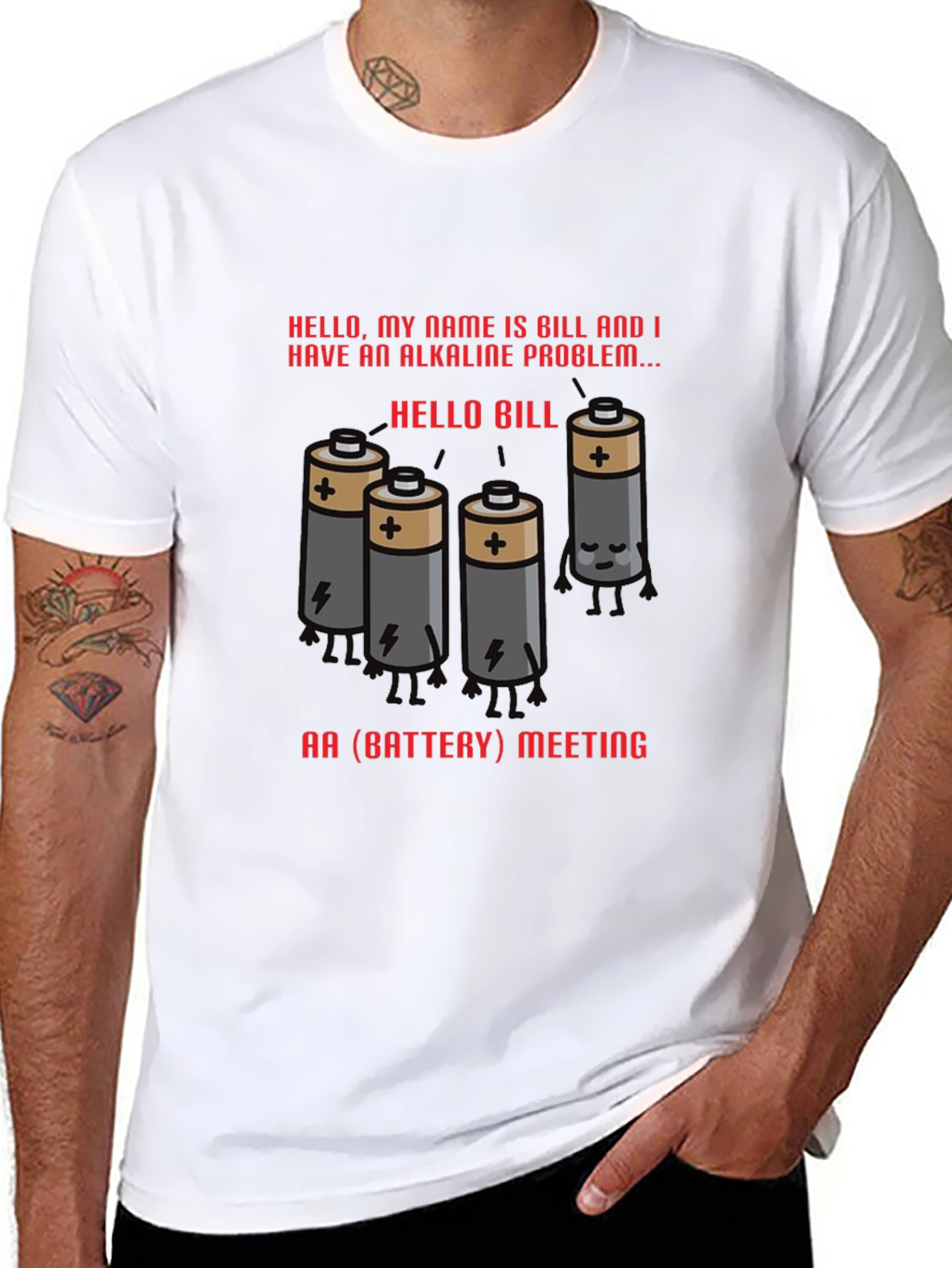 Alkaline Problem Battery T-Shirt