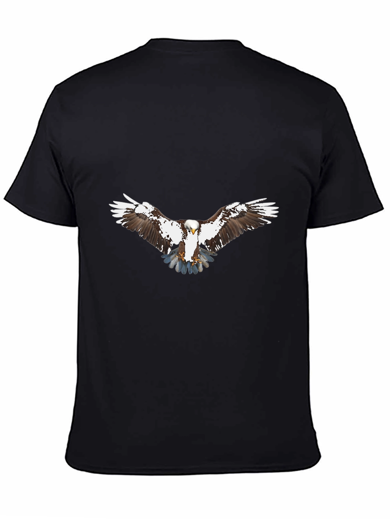 Eagle Graphic Tee - Mens Black Cotton T-Shirt