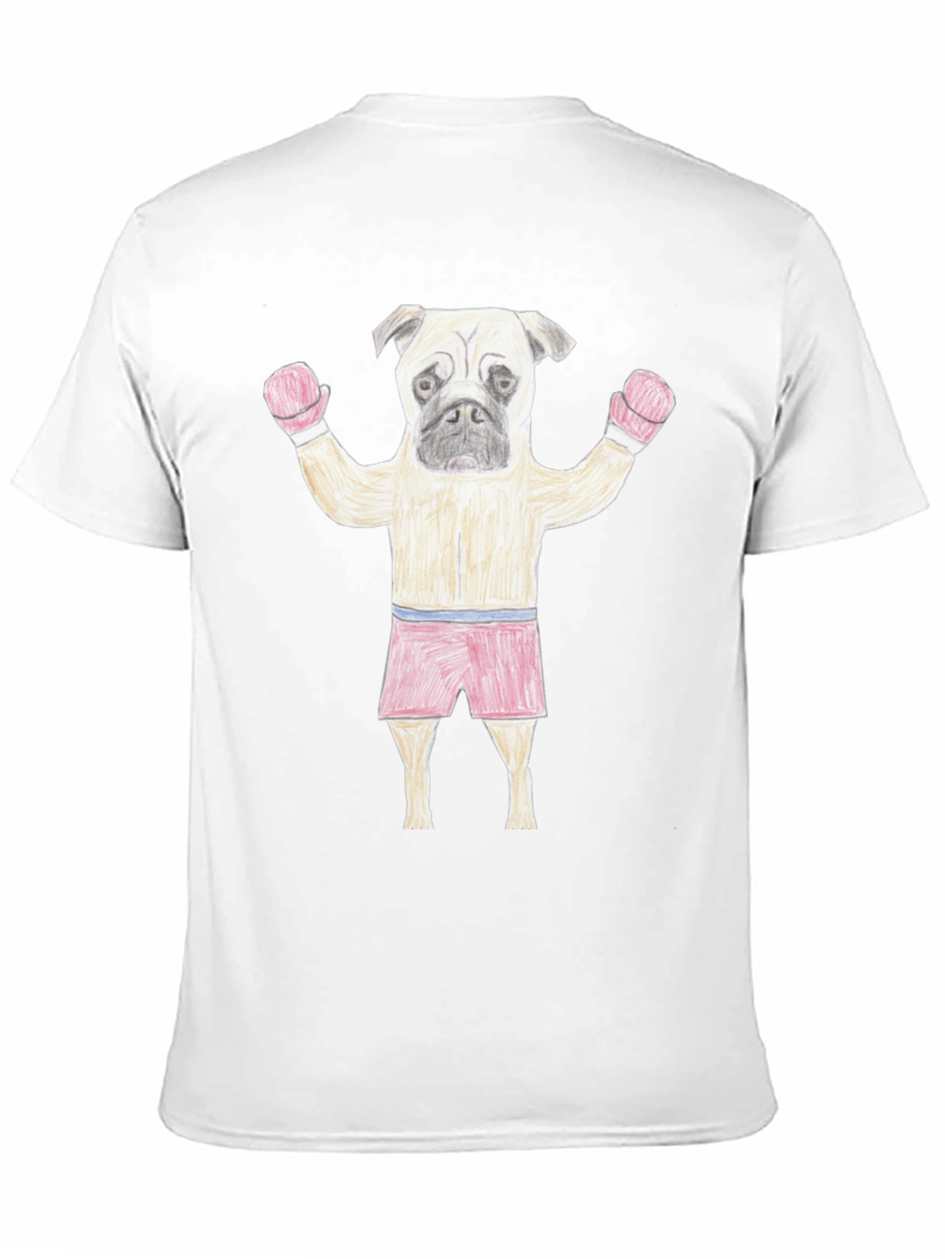 Pug Boxer Black T-Shirt - Funny Animal Tee