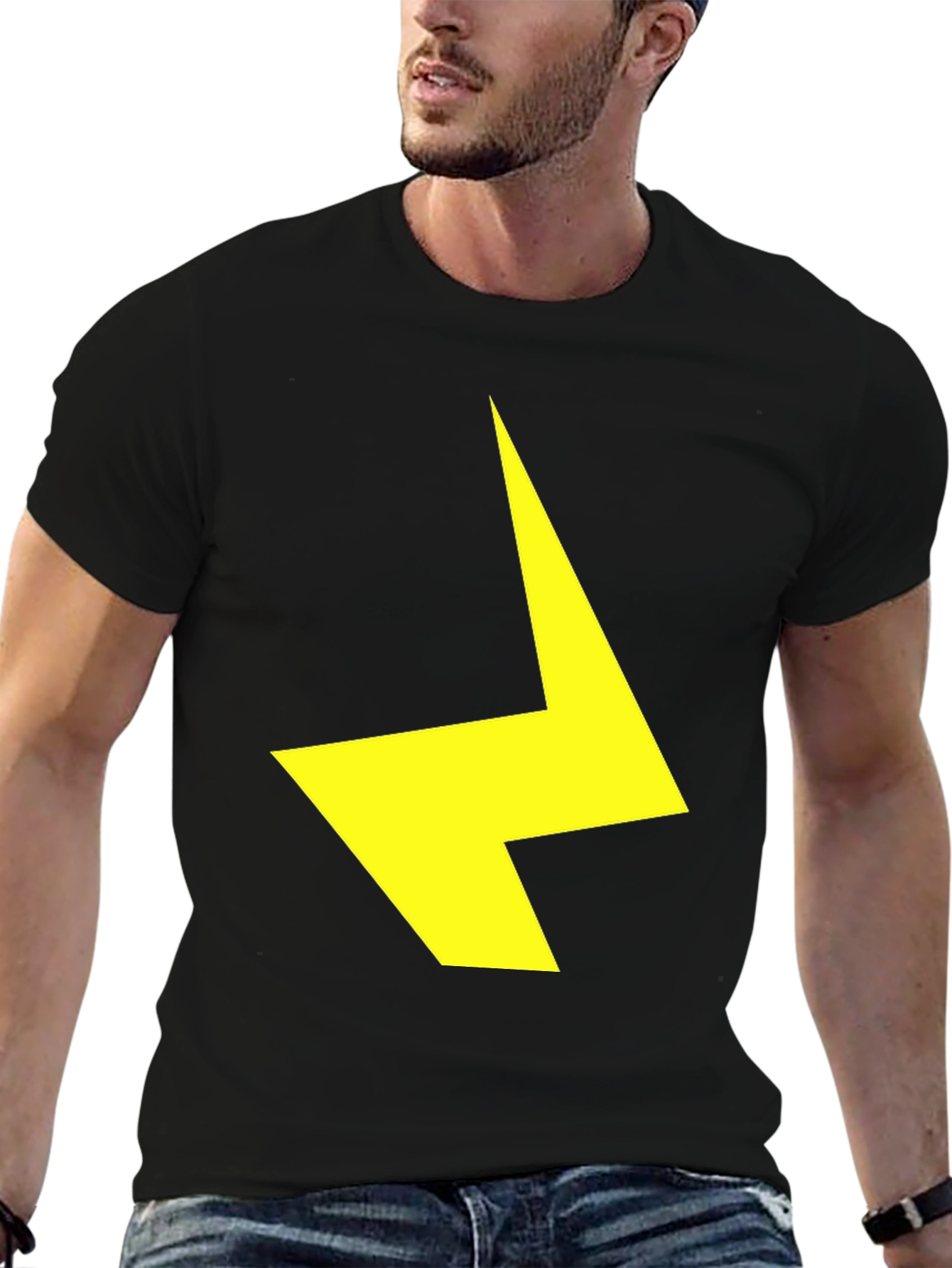 Lightning Bolt Graphic Tee - Bold Statement T-Shirt