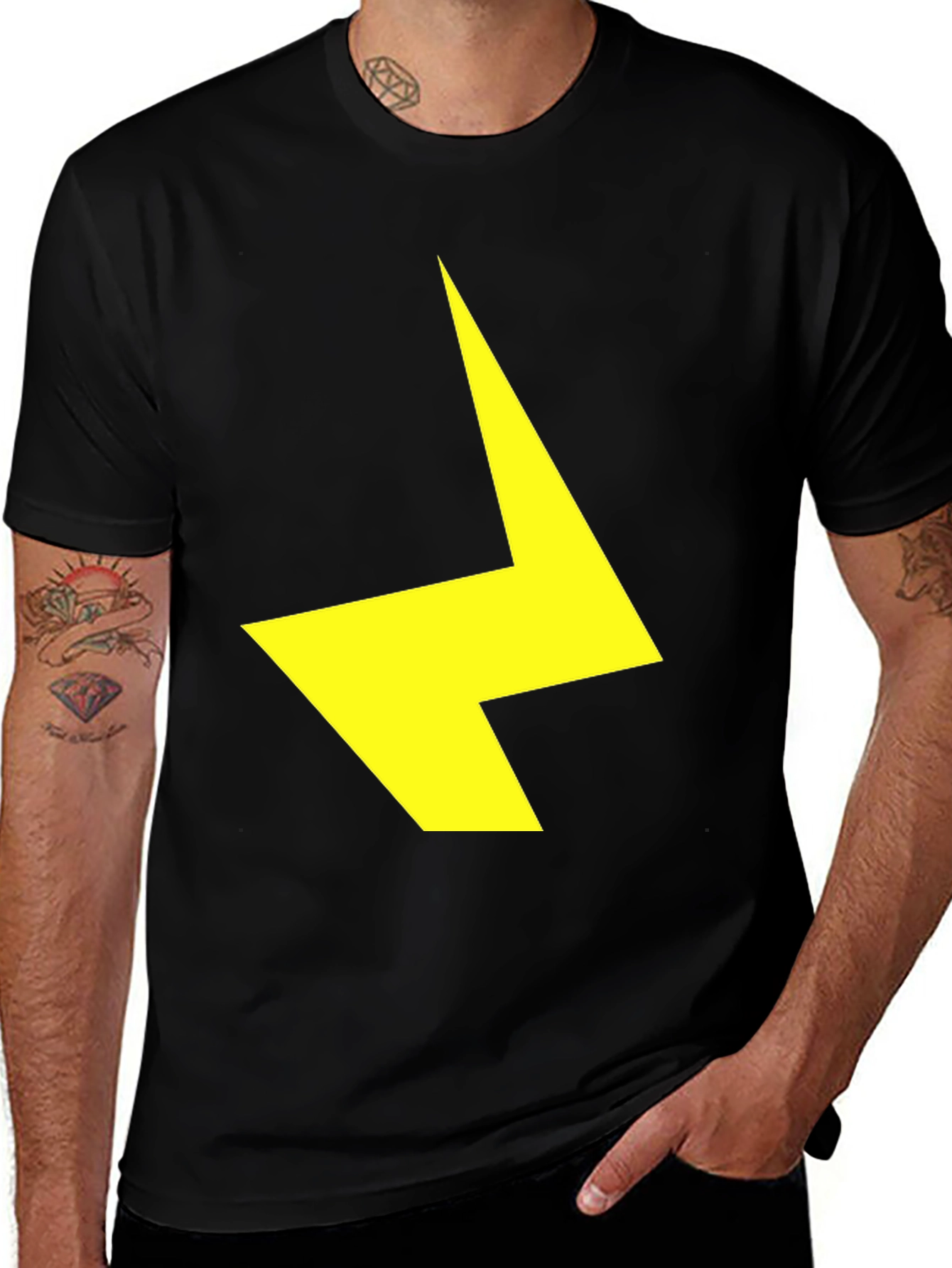 Lightning Bolt Graphic Tee - Bold Statement T-Shirt
