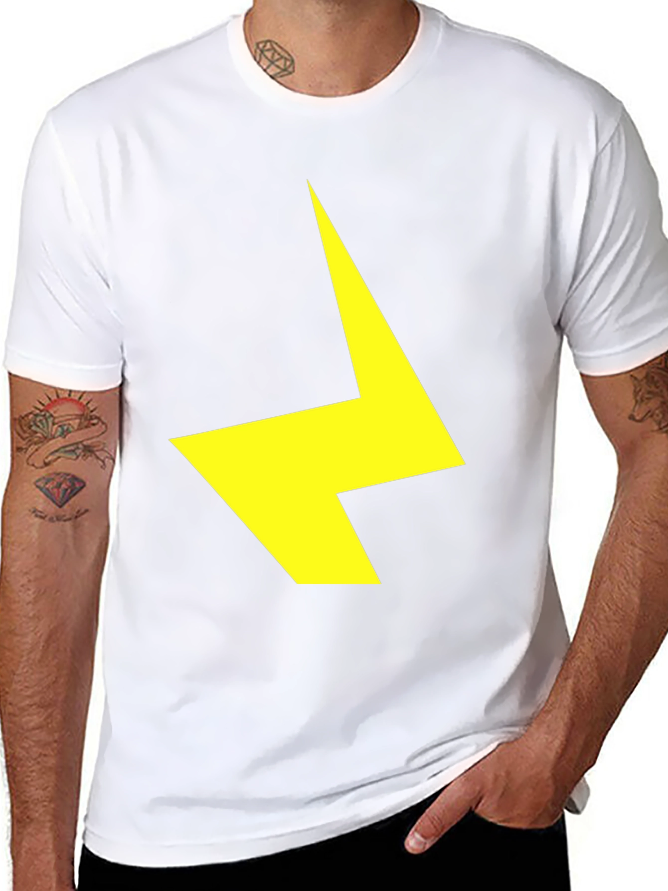 Lightning Bolt Graphic Tee - Bold Statement T-Shirt