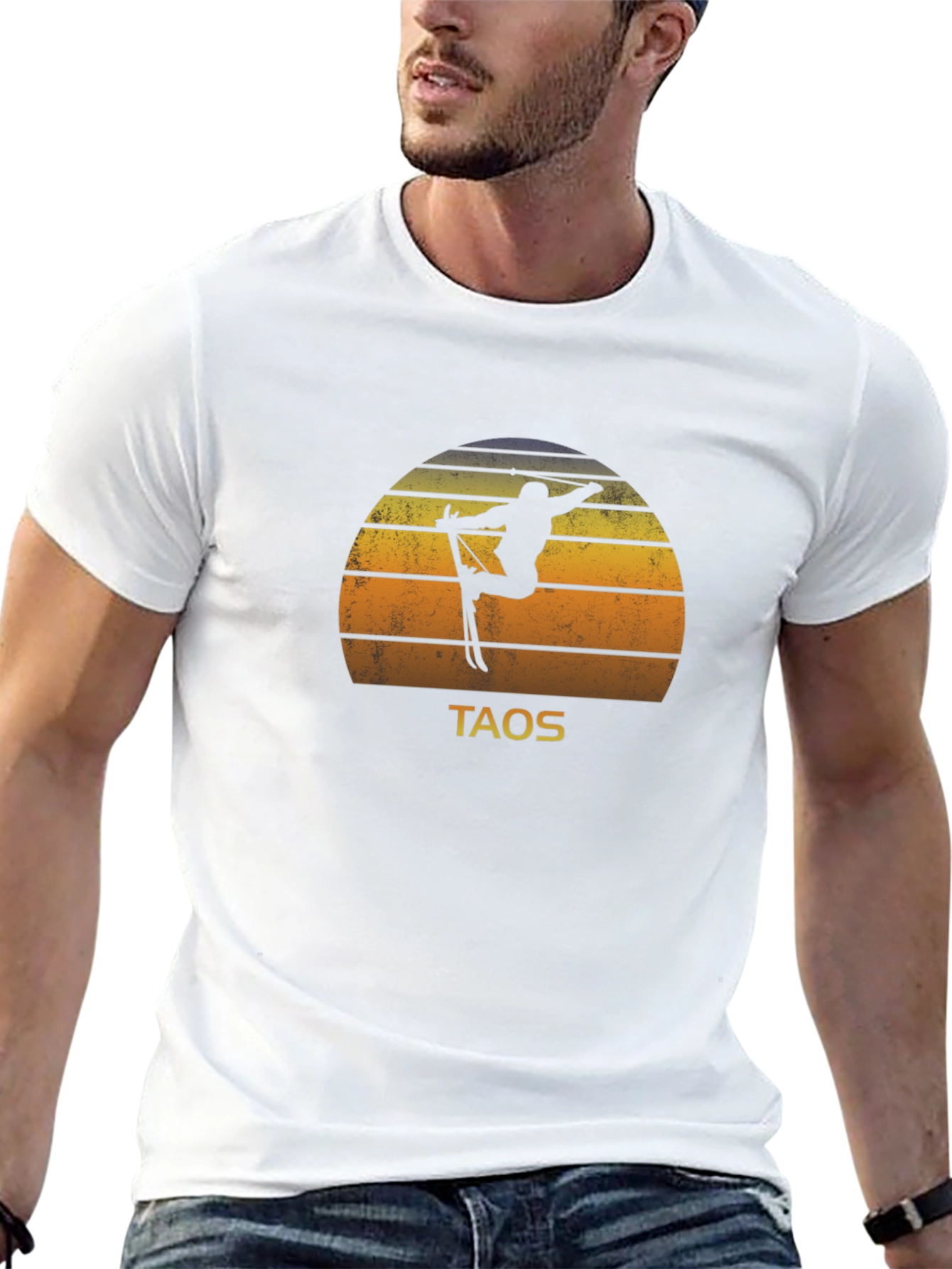 Taos Ski Retro Sunset Graphic Tee