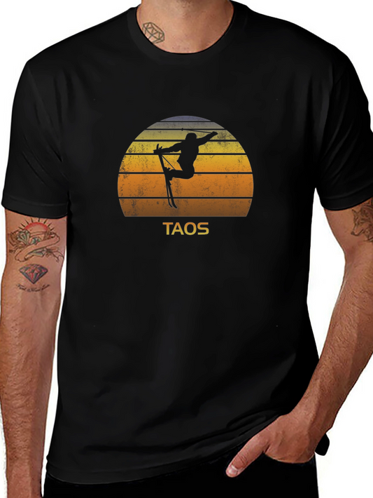 Taos Ski Retro Sunset Graphic Tee