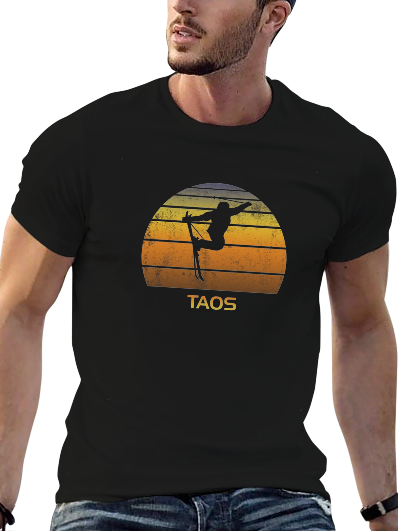 Taos Ski Retro Sunset Graphic Tee