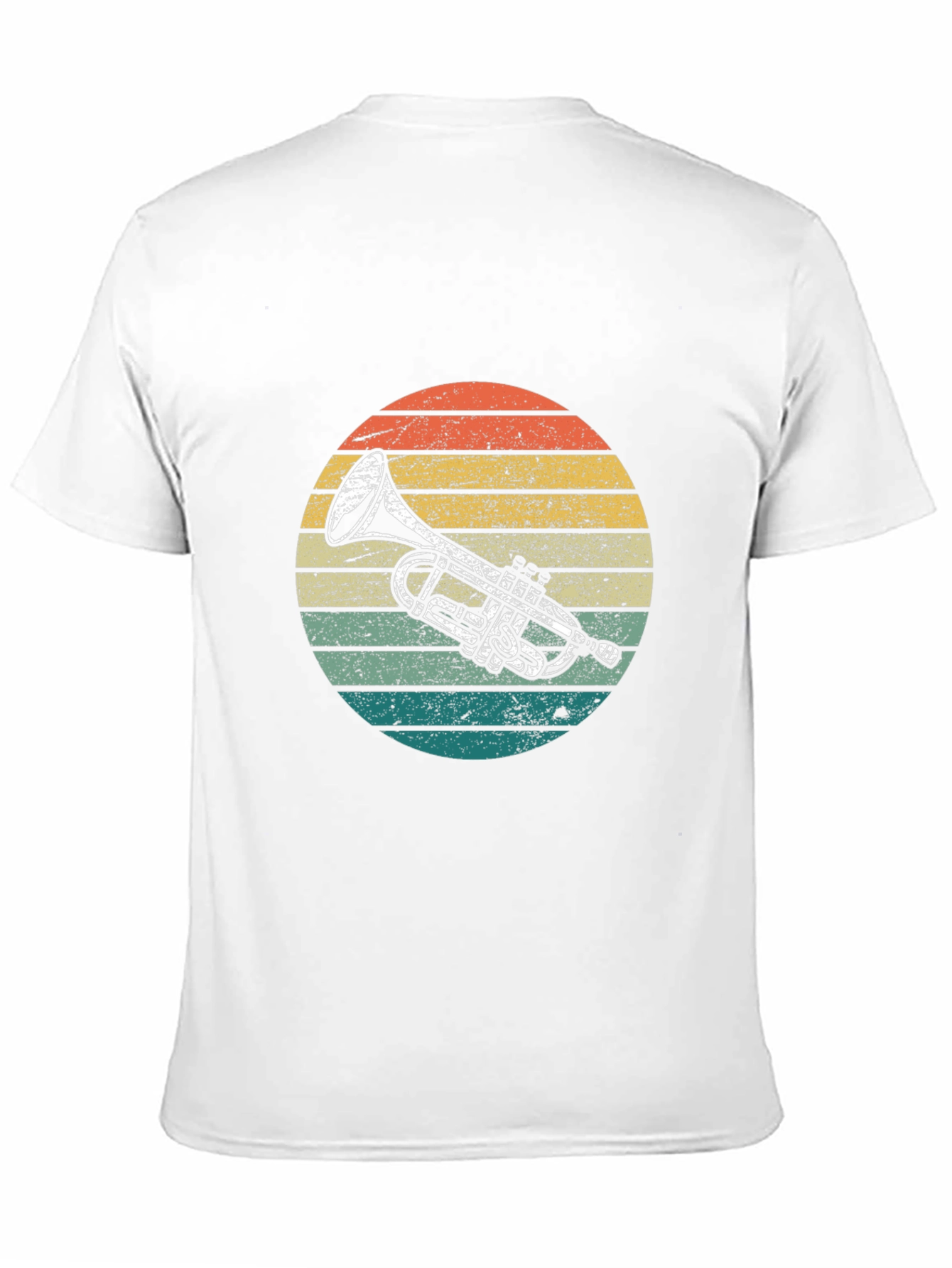 Retro Trumpet Sunset Graphic Tee