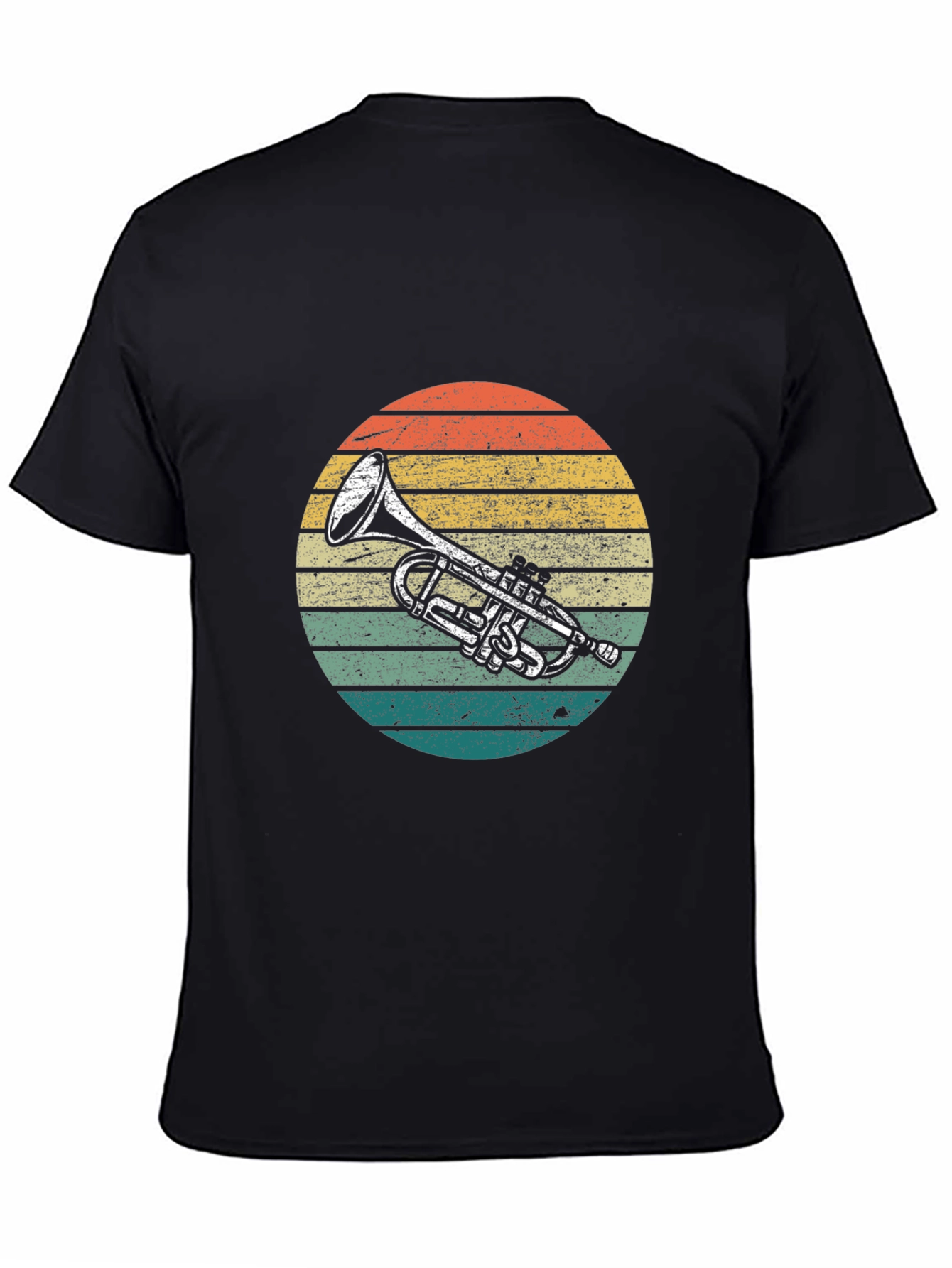 Retro Trumpet Sunset Graphic Tee