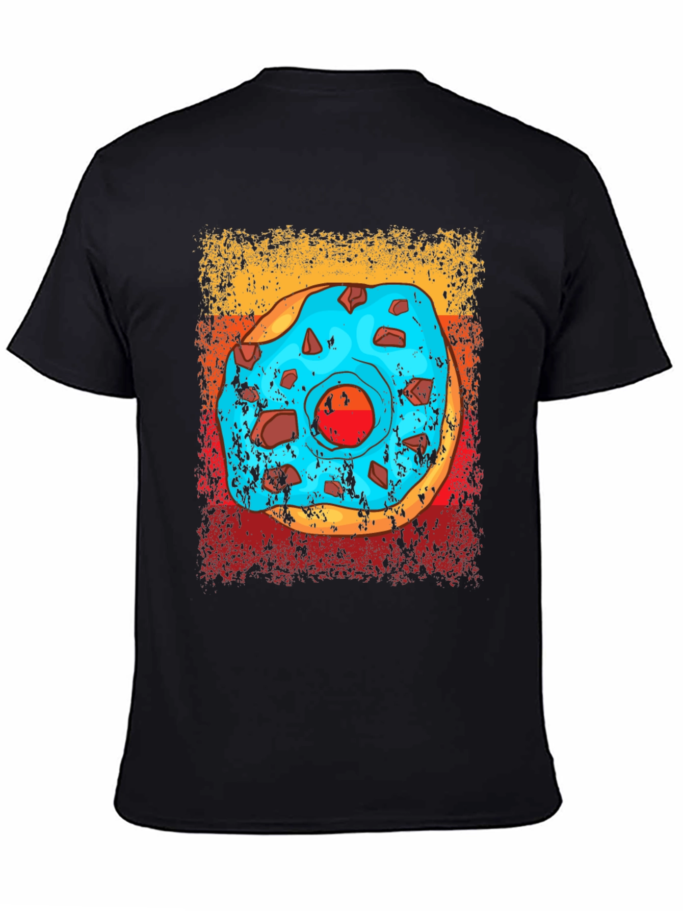 Donut Graphic T-Shirt - Novelty Food Tee