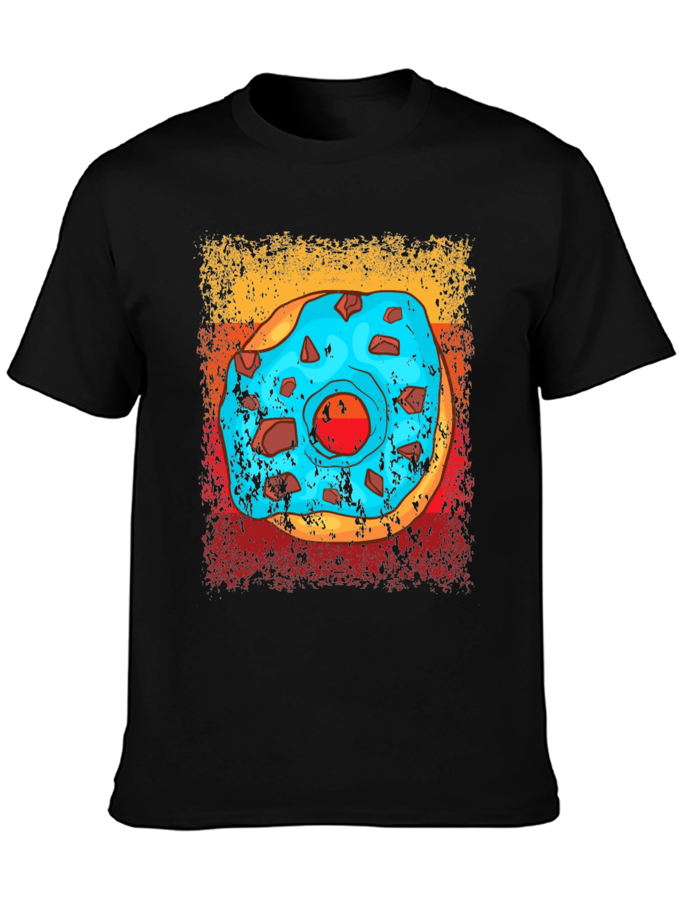 Donut Graphic T-Shirt - Novelty Food Tee