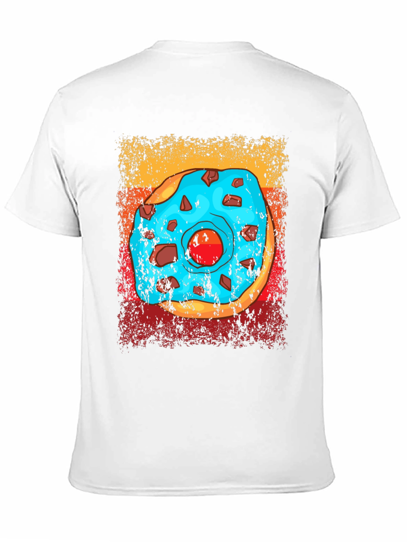 Donut Graphic T-Shirt - Novelty Food Tee