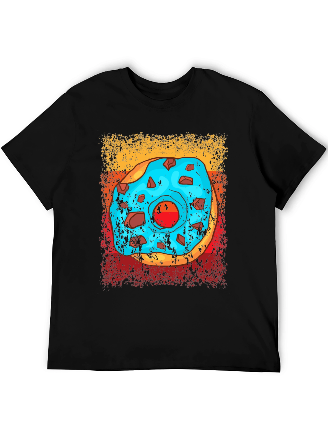 Donut Graphic T-Shirt - Novelty Food Tee