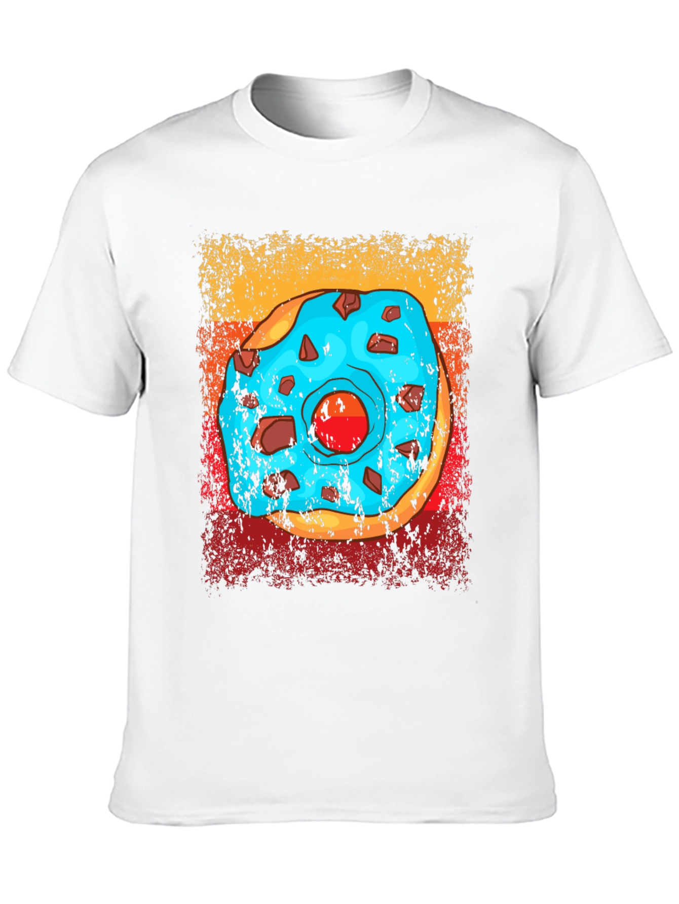 Donut Graphic T-Shirt - Novelty Food Tee