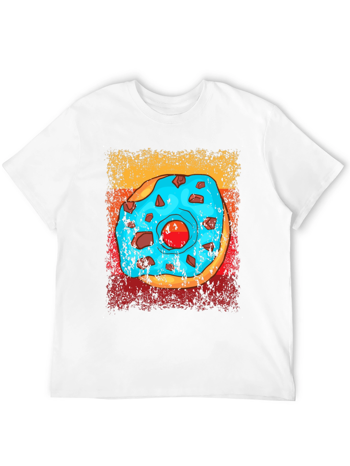Donut Graphic T-Shirt - Novelty Food Tee