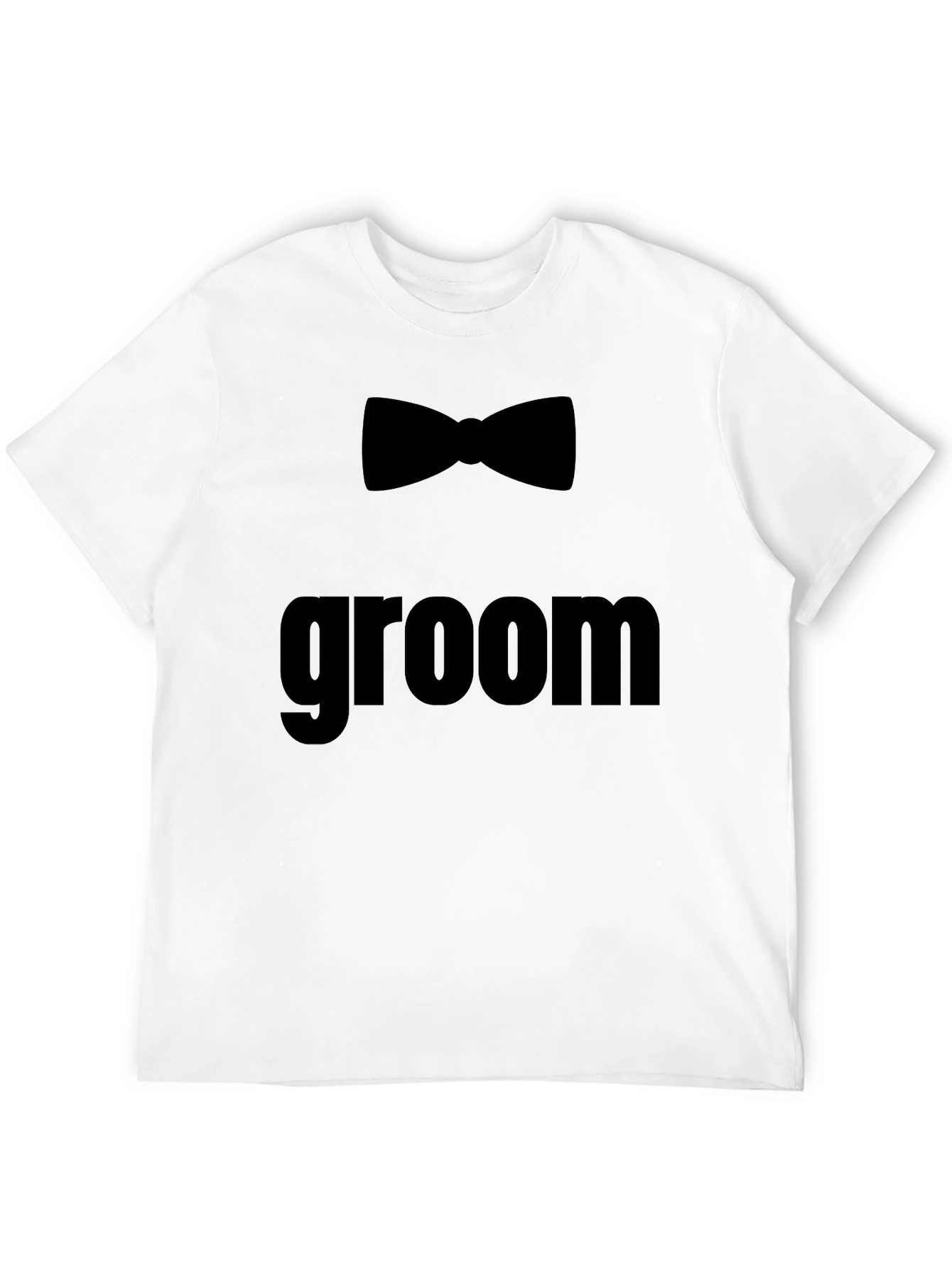 Groom Bow Tie T-Shirt - Wedding Party Tee