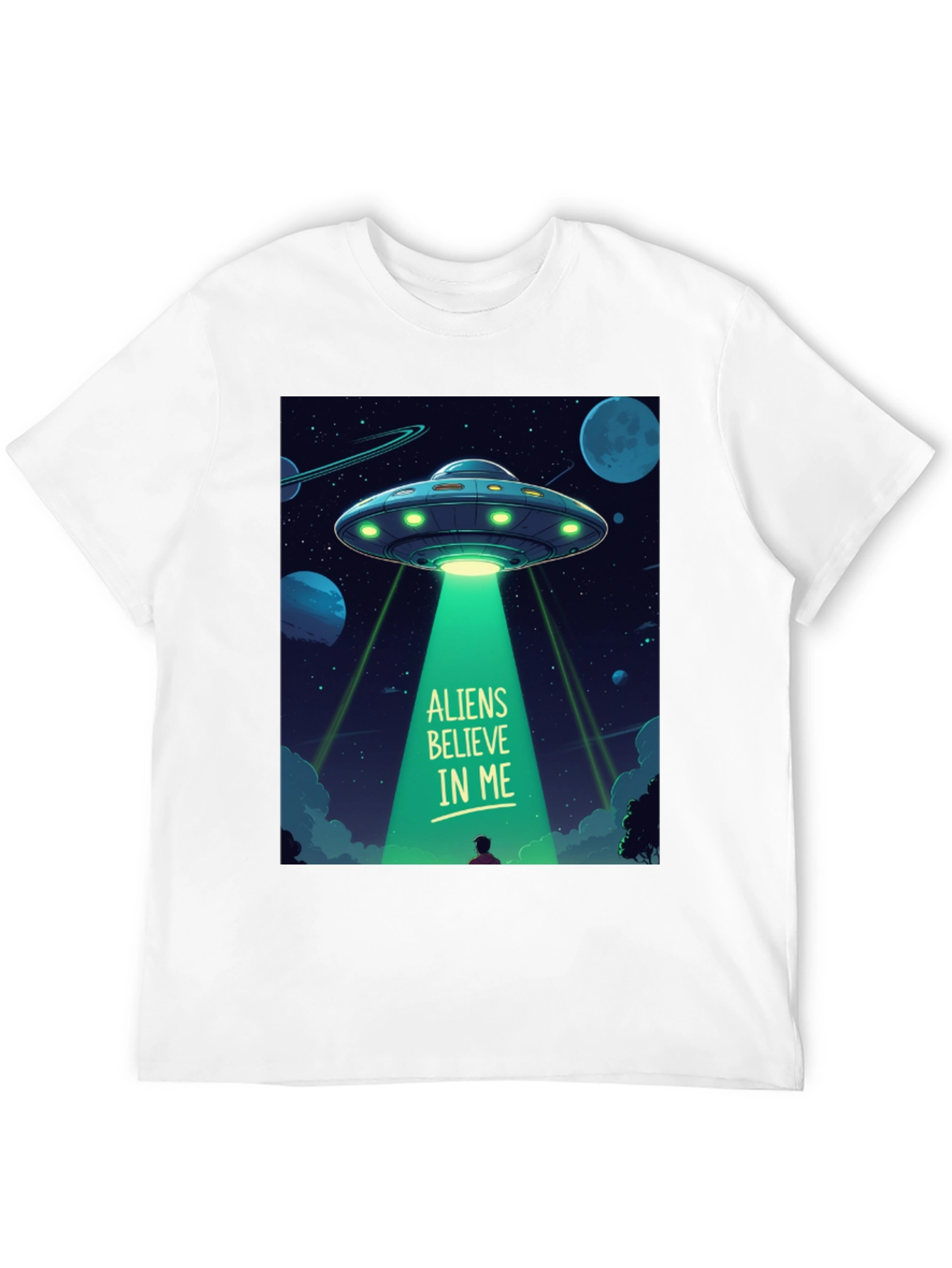 Aliens Believe In Me Graphic T-Shirt