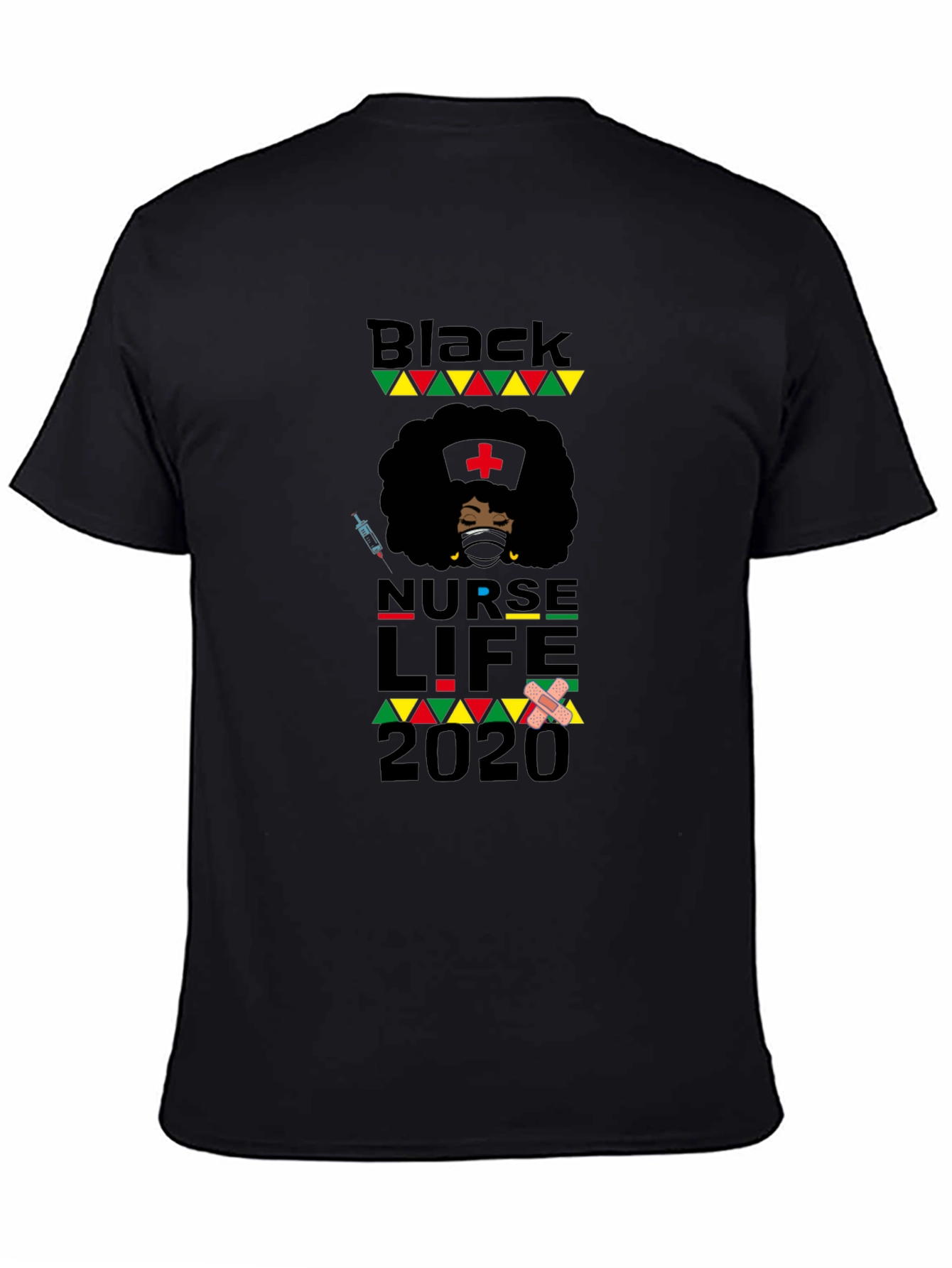 Black Nurse Life 2020 Graphic Tee