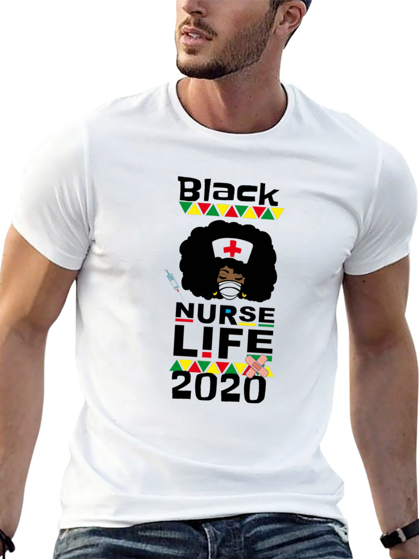 Black Nurse Life 2020 Graphic Tee