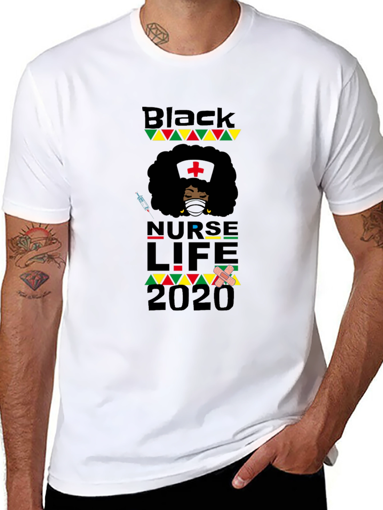 Black Nurse Life 2020 Graphic Tee