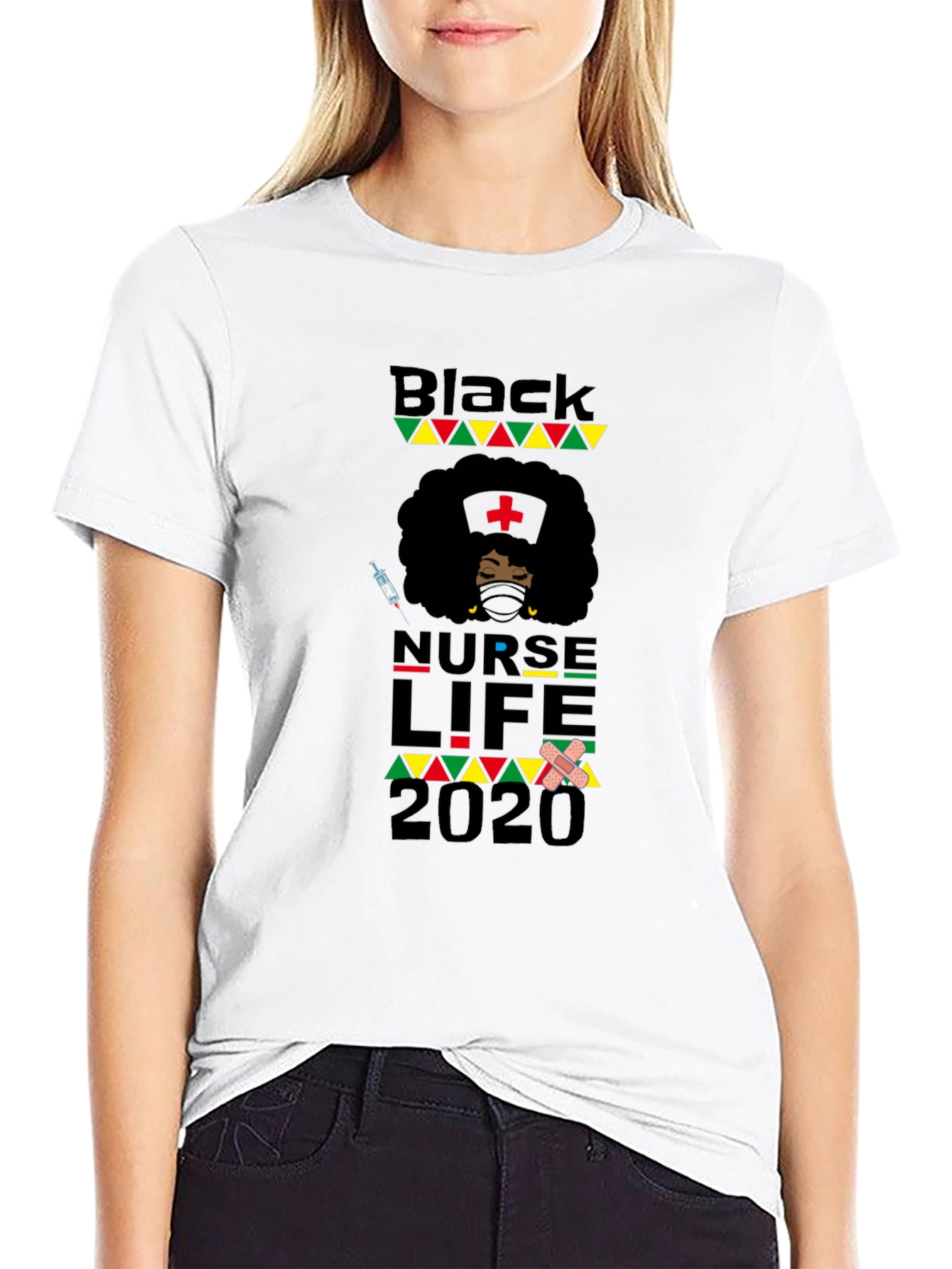Black Nurse Life 2020 Graphic Tee